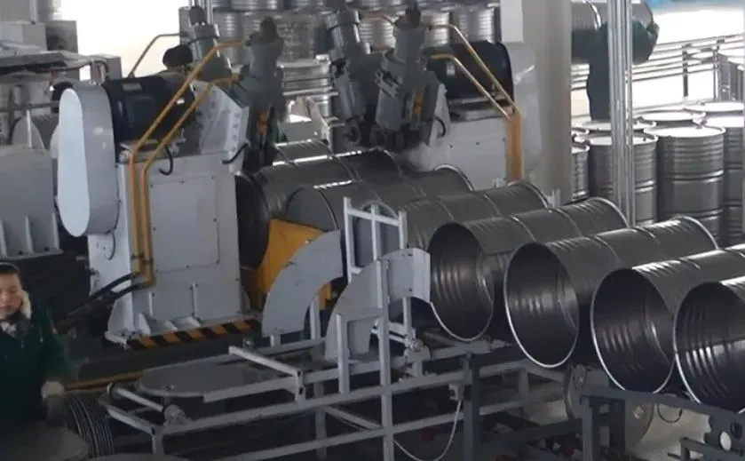 200L鋼製ドラム缶製造機 鋼製ドラム缶生産ライン 1