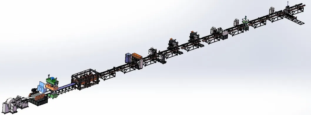 変圧器ヒートシンクフィンの自動生産ライン 1